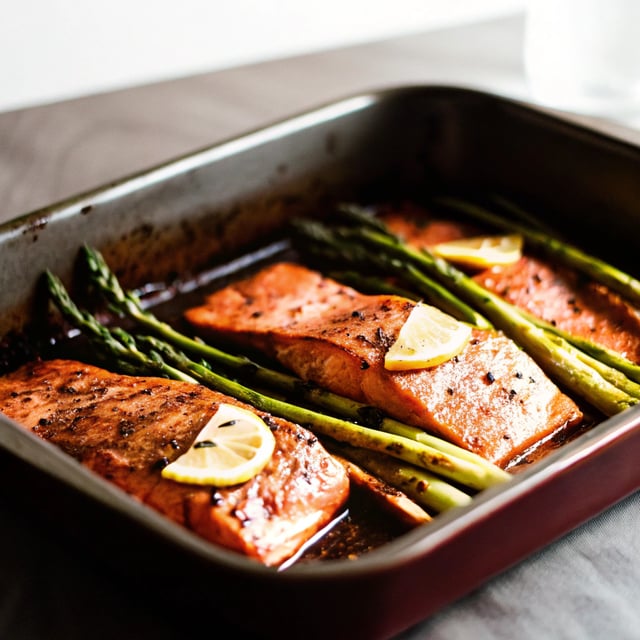 One-Pan Salmon Asparagus Recipe