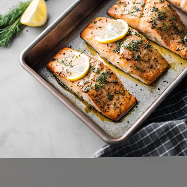 Oven Baked Salmon with a Tangy Glaze