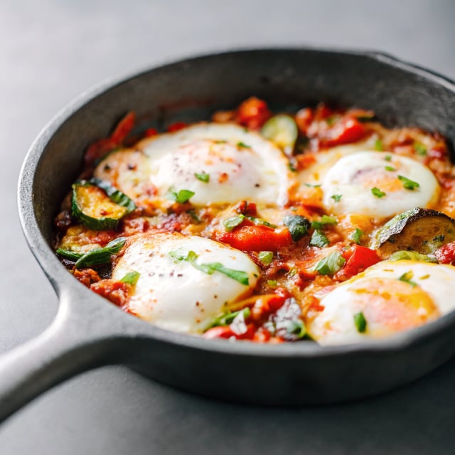 Spicy Eggplant Shakshuka