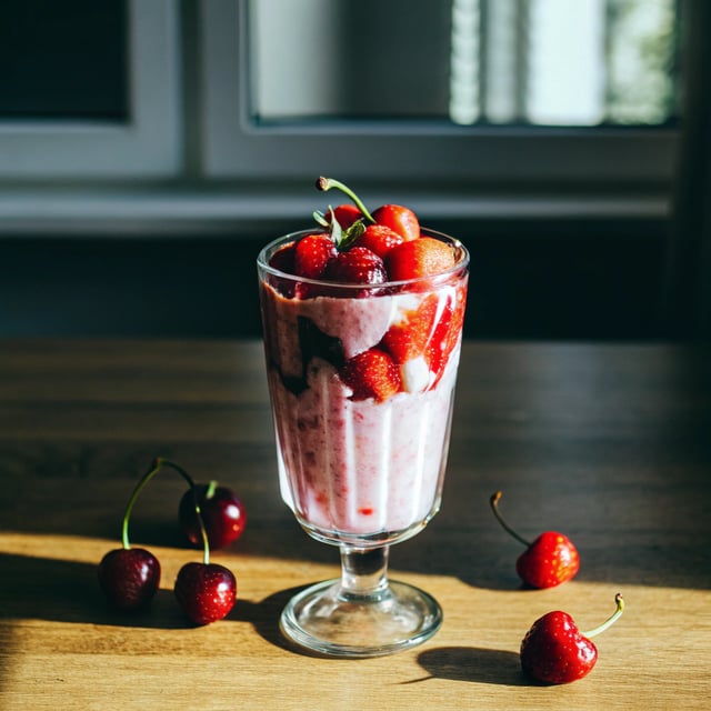 Strawberry Cherry Smoothies