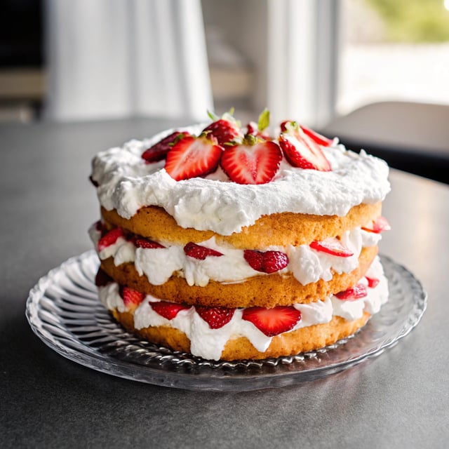 Strawberry Sponge Cake Recipe