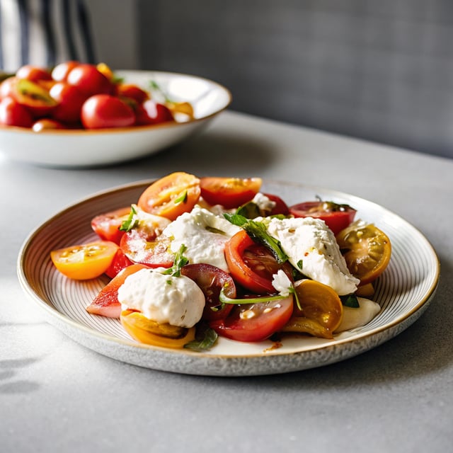 Tomato Burrata Salad Recipe