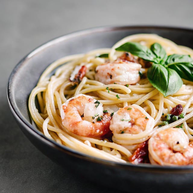 Tuscan Shrimp Pasta Recipe