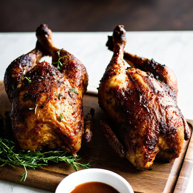 Two Whole Roasted Chickens (and Gravy)