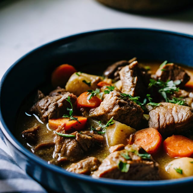 Beef Stew Recipe with Carrots & Potatoes