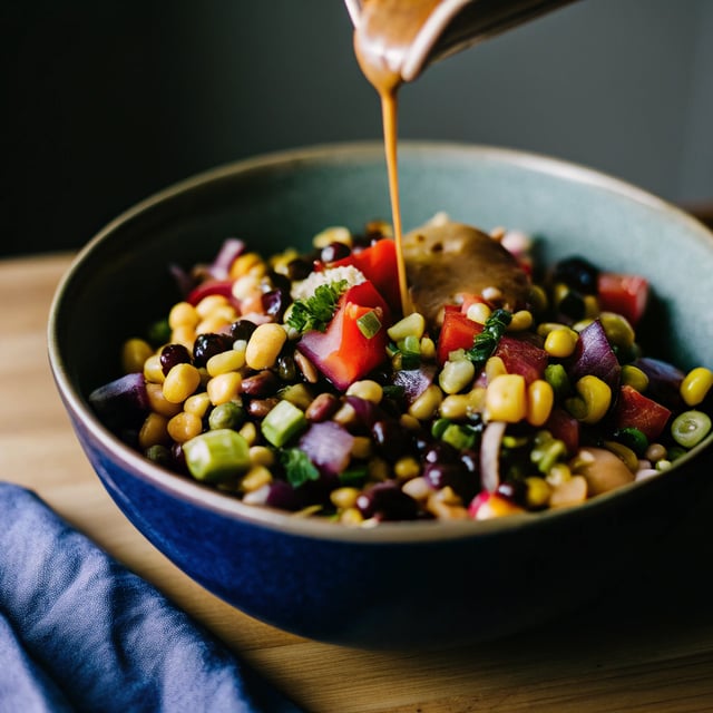 Black Bean and Corn Salad with Chipotle-Honey Vinaigrette