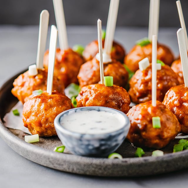 Buffalo Chicken Meatballs