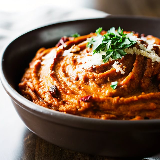 Chipotle Cheddar Mashed Sweet Potatoes