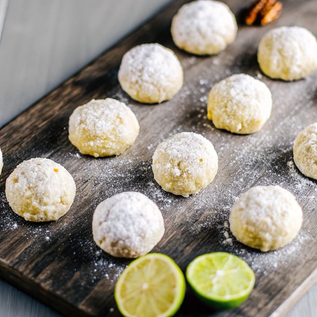 Coconut-Lime Mexican Wedding Cookies