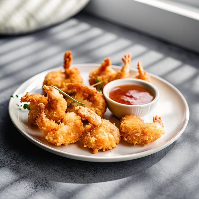 Crispy Coconut Shrimp with Sweet Red Chili Sauce