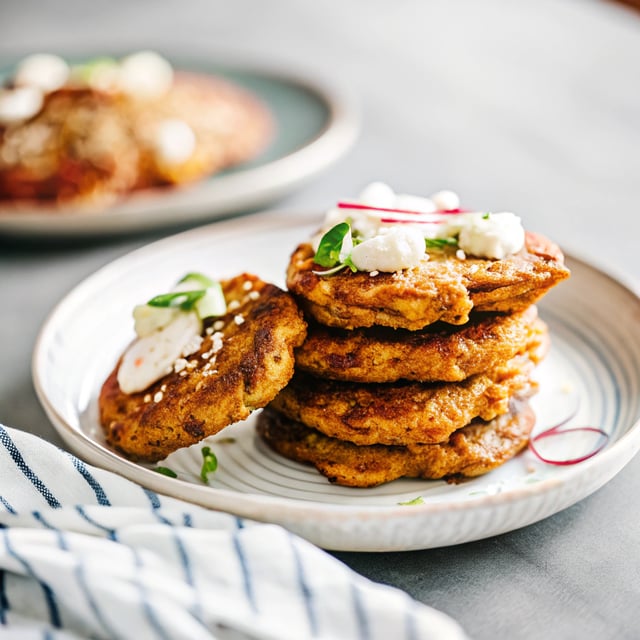 Curried Sweet Potato Pancakes