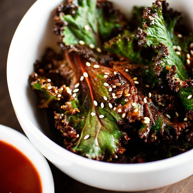 Maple Sesame Kale Chips