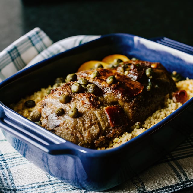Moroccan-Style Brisket with Dried Fruit & Capers