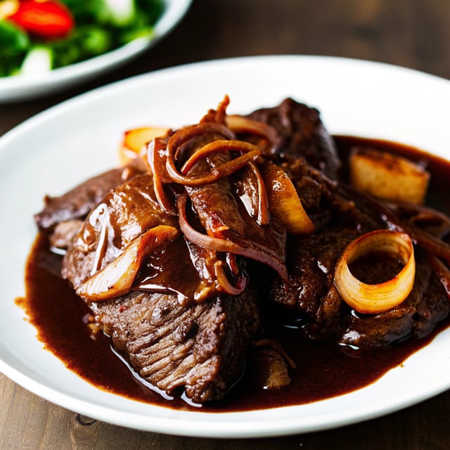 Onion-Braised Beef Brisket