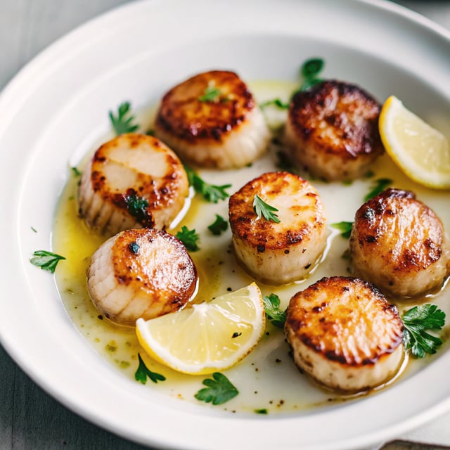 Pan-Seared Scallops with Lemon Butter