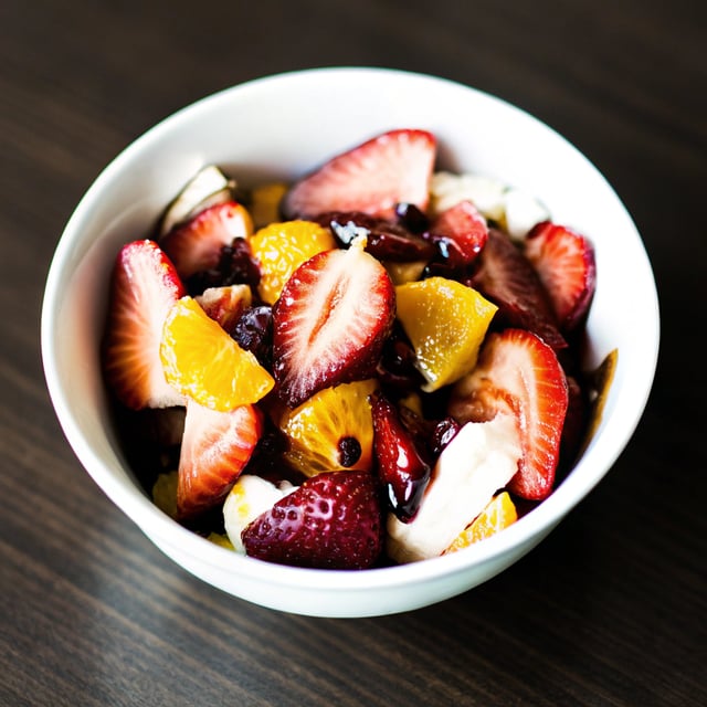 Strawberry and Orange Salad with Citrus Syrup