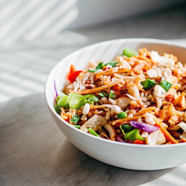 Thai Crunch Salad with Peanut Dressing