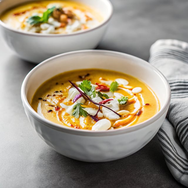 Thai-Inspired Butternut Squash Soup with Coconut Milk