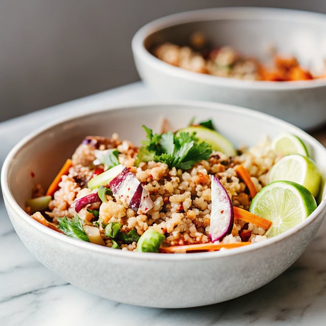 Thai Quinoa Salad with Fresh Herbs and Lime Vinaigrette