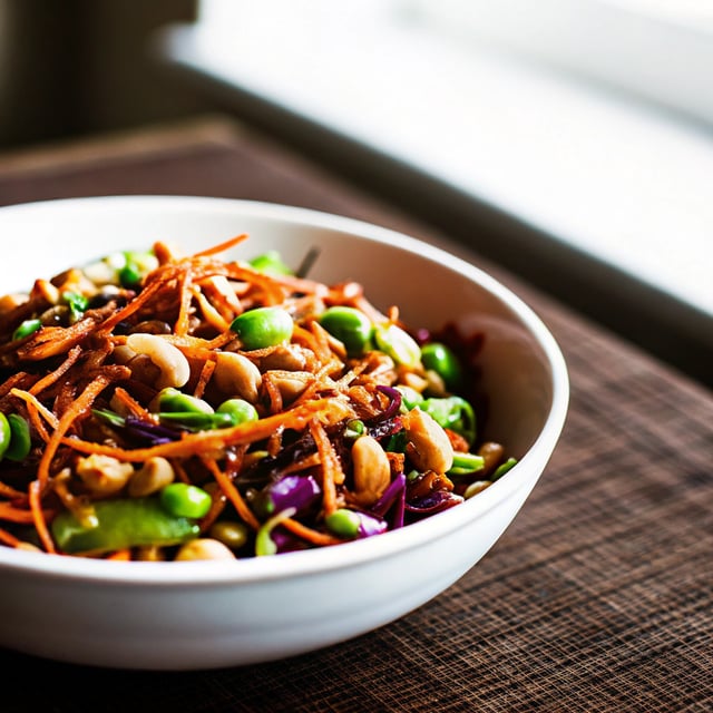 Cashew Crunch Salad with Sesame Dressing