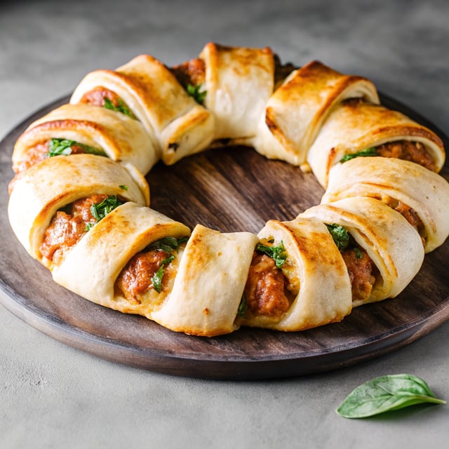 Cheesy Meatball Pull-Apart Pizza Ring
