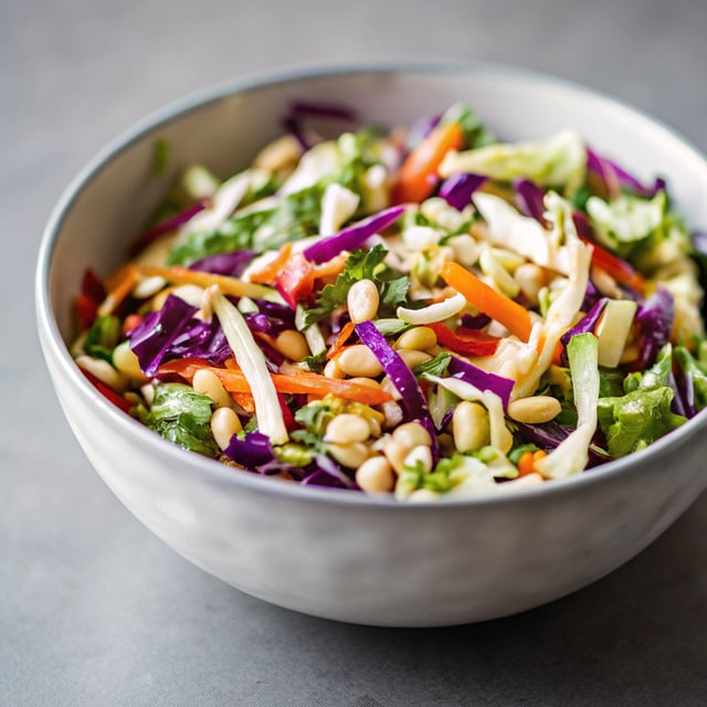 Chopped Thai Salad with Sesame Garlic Dressing