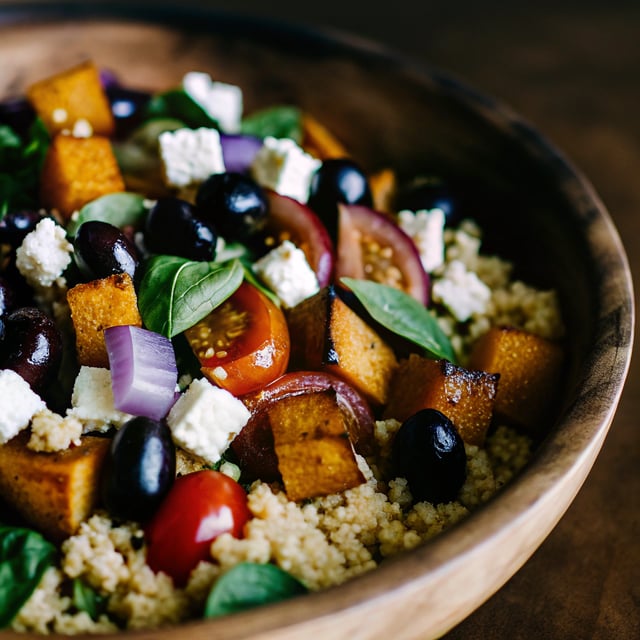 Couscous Salad with Lime Basil Vinaigrette