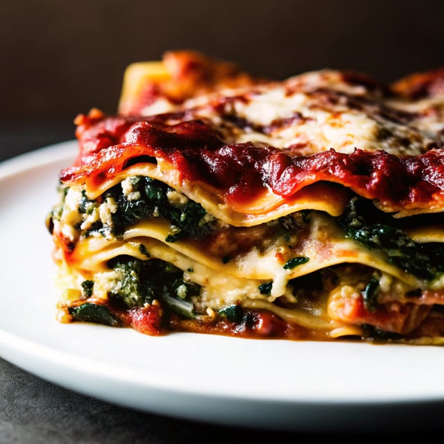 Creamy Tomato Lasagna Florentine