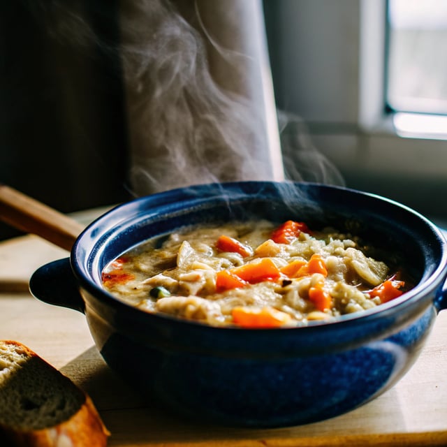 Crockpot Chicken Wild Rice Soup