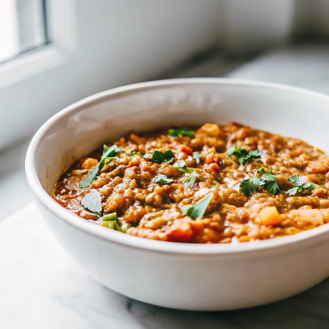 Crockpot Red Curry Lentils