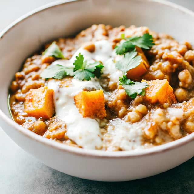Crockpot Sweet Potato Lentils
