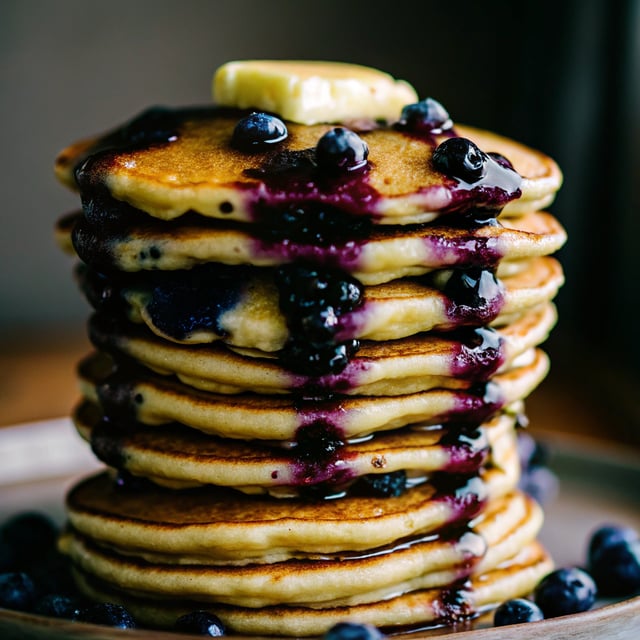 Fluffiest Blueberry Pancakes