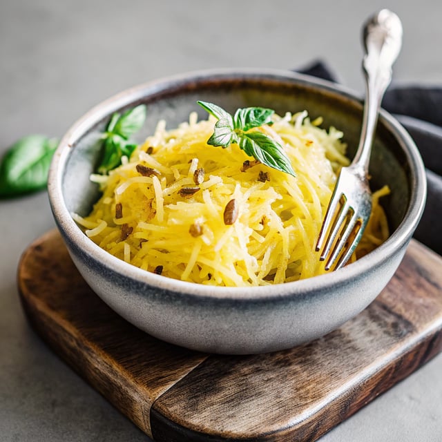 Garlic Spaghetti Squash with Herbs