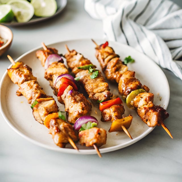 Honey Chipotle Chicken Skewers