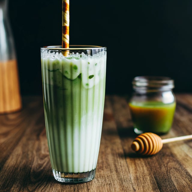 Iced Matcha Green Tea Latte