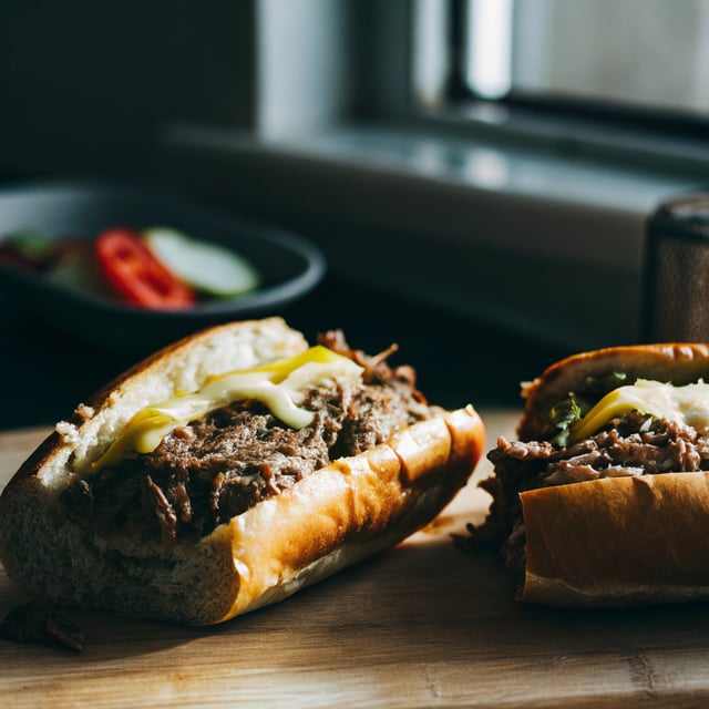 Instant Pot Italian Beef Sandwiches