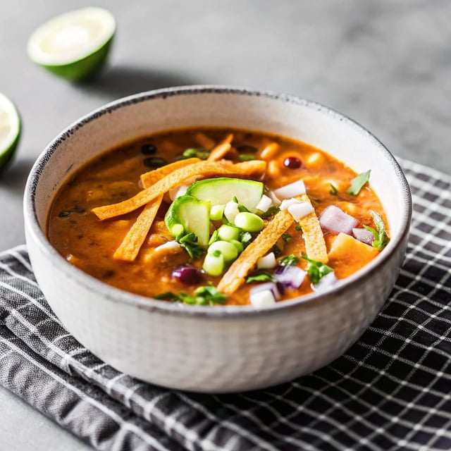 Instant Pot Sweet Potato Tortilla Soup