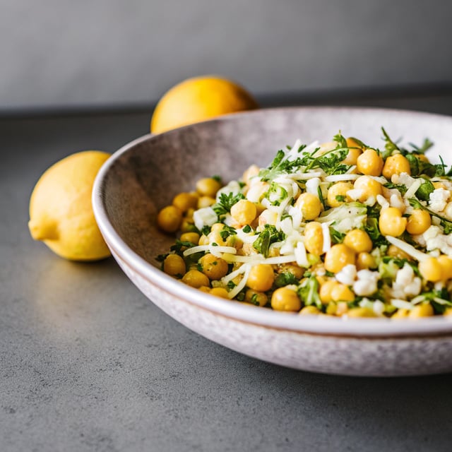 Lemon Herb Pasta Salad with Marinated Chickpeas