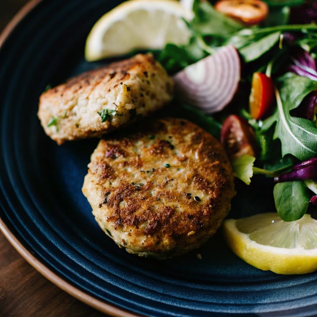 Lemon Herb Salmon Burgers