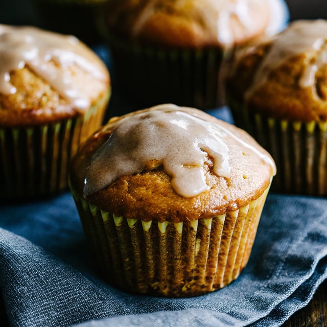 Maple Glazed Pumpkin Muffins