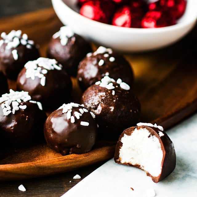 Naturally Sweet Dark Chocolate Coconut Bites