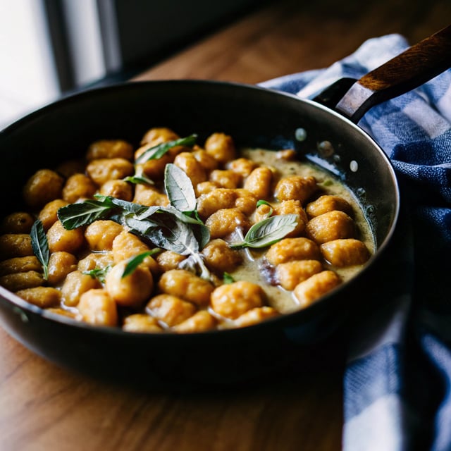 Pumpkin Gnocchi with Sage Butter Sauce