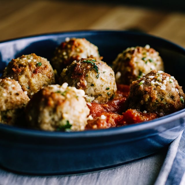 Ricotta Meatballs with the Crispy Topping