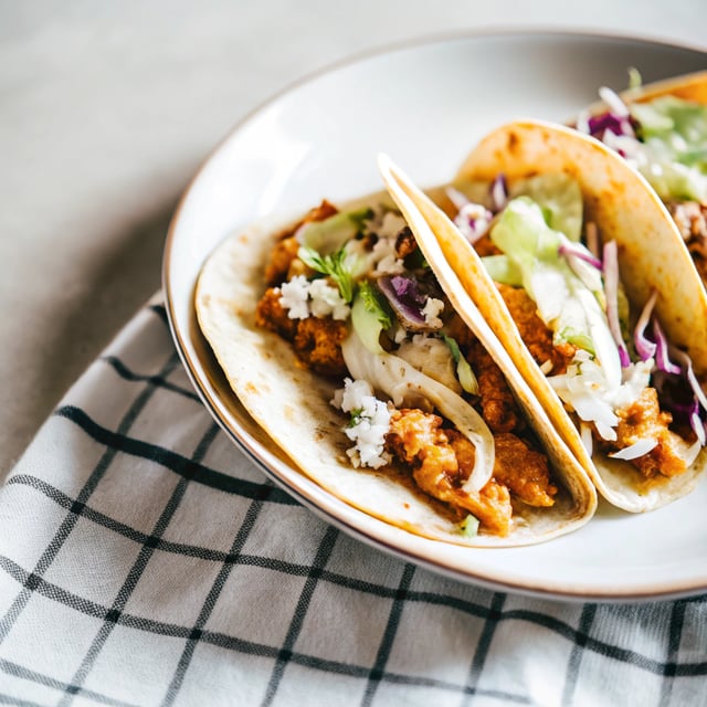 Ridiculously Good Chicken Tacos with Green Sauce