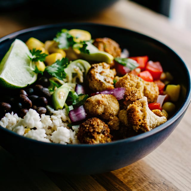 Roasted Cauliflower Burrito Bowls