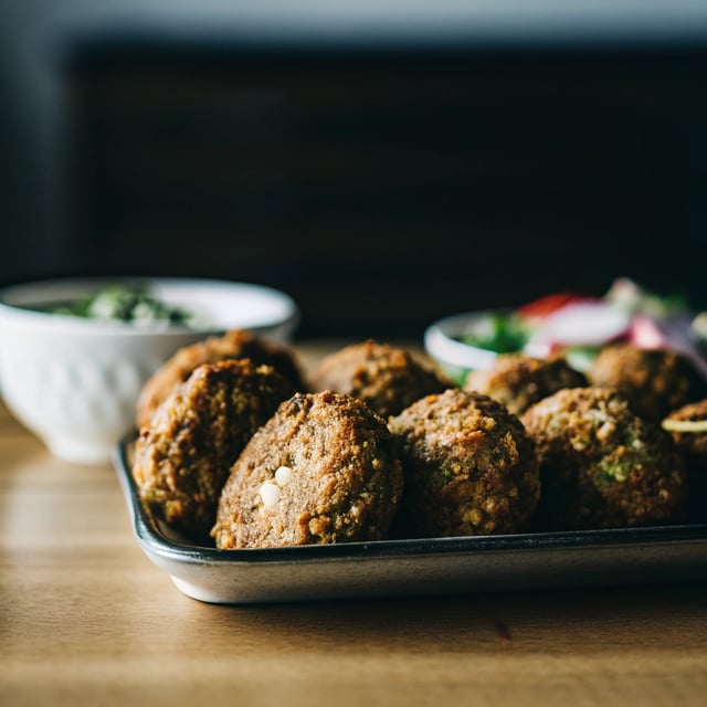 Simple 5 Ingredient Baked Falafel
