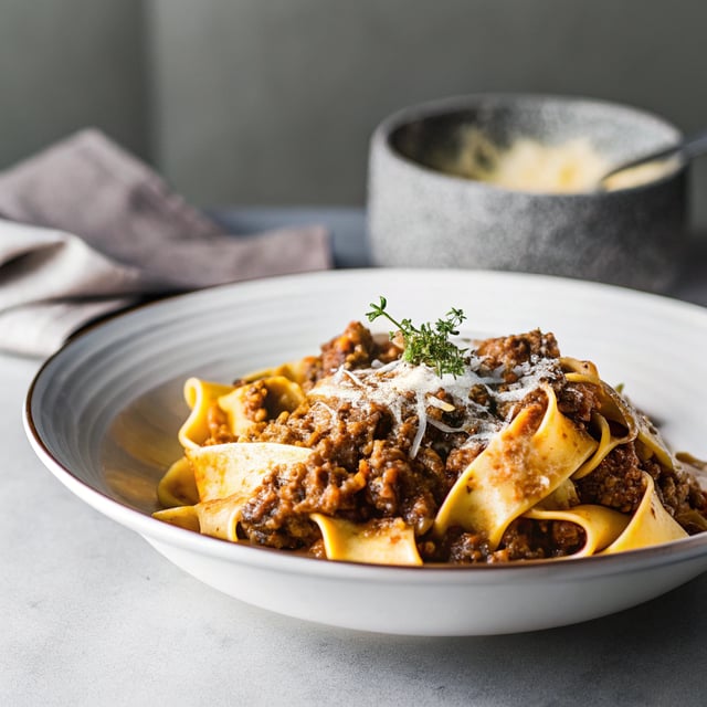 Slow Cooker Beef Ragu with Pappardelle