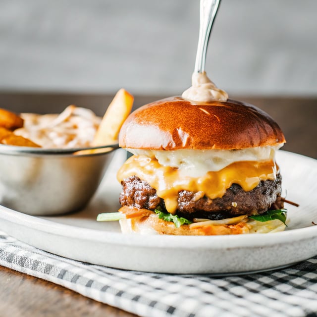 Smash Burgers with House Sauce