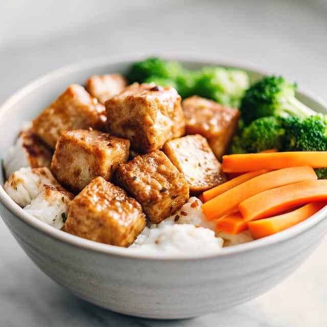 Spicy Peanut Tofu Bowls