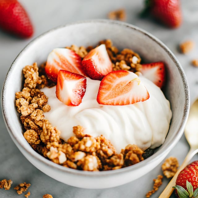 Strawberry Shortcake Yogurt Bowls